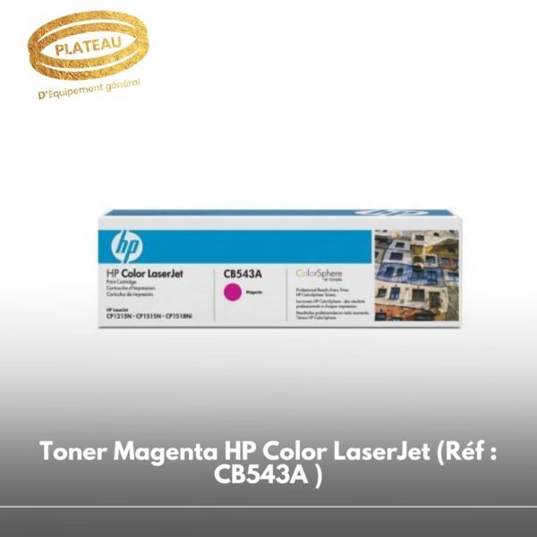 Toner Magenta HP Color LaserJet (Réf : CB543A )
