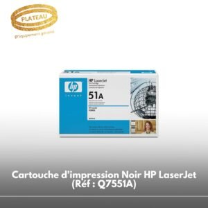 Cartouche d'impression Noir HP LaserJet (Réf : Q7551A)