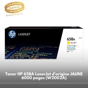 Toner HP 658A LaserJet d'origine JAUNE 6000 pages (W2002A)