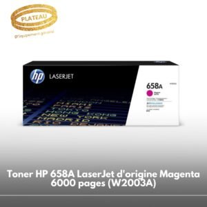 Toner HP 658A LaserJet d'origine Magenta 6000 pages (W2003A)