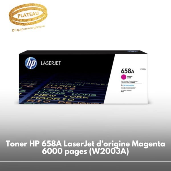 Toner HP 658A LaserJet d'origine Magenta 6000 pages (W2003A)