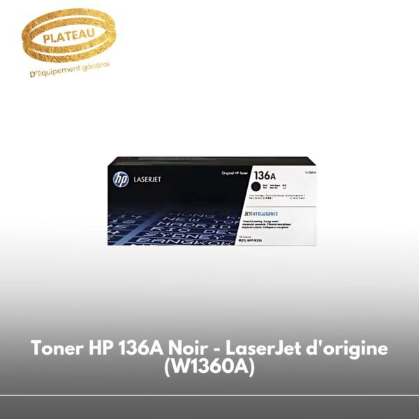 Toner HP 136A Noir - LaserJet d'origine (W1360A)