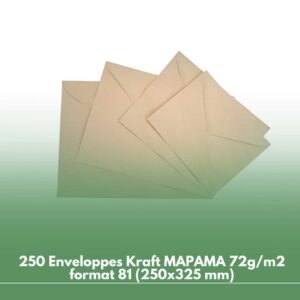 250 Enveloppes Kraft MAPAMA 72g/m2 format 81 (250x325 mm)