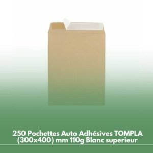 125 Pochettes Kraft UNIPAPEL 370 x 450 mm 90g/m²