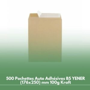 250 enveloppes Pochettes Auto Adhésives C5 GALLERY (162x229) mm 100g Kraft