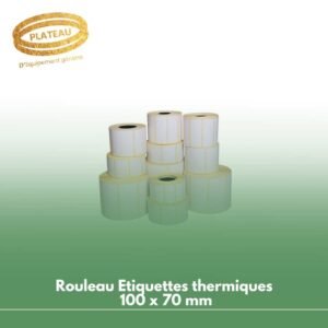 Rouleau Etiquettes thermiques 100 x 70 mm