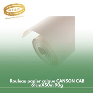 Rouleau papier calque CANSON CAB 61cmX50m 90g