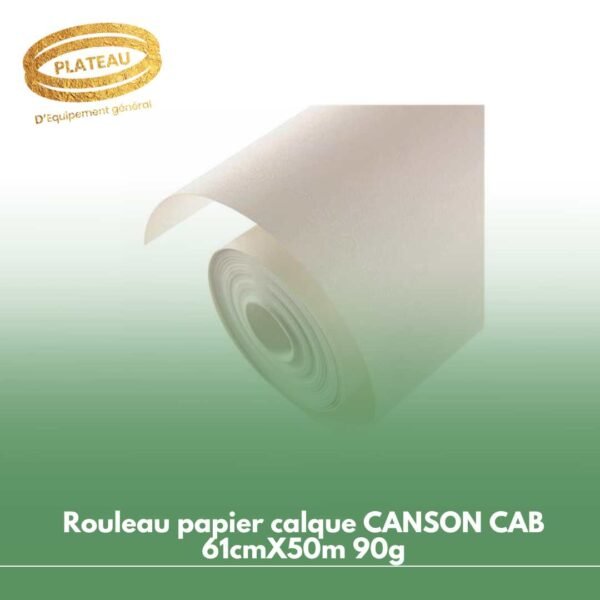 Rouleau papier calque CANSON CAB 61cmX50m 90g