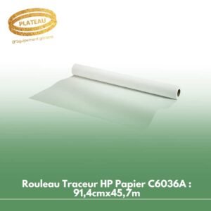 Rouleau Traceur HP Papier C6036A : 91,4cmx45,7m