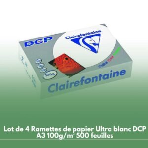 Lot de 4 Ramettes de papier Ultra blanc DCP A3 100g/m² 500 feuilles