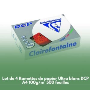 Lot de 5 Ramettes de papier Ultra blanc DCP A4 100g/m² 500 feuilles