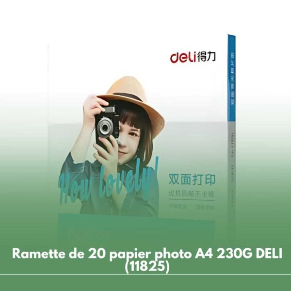 Ramette de 20 papier photo A4 230G DELI (11825)