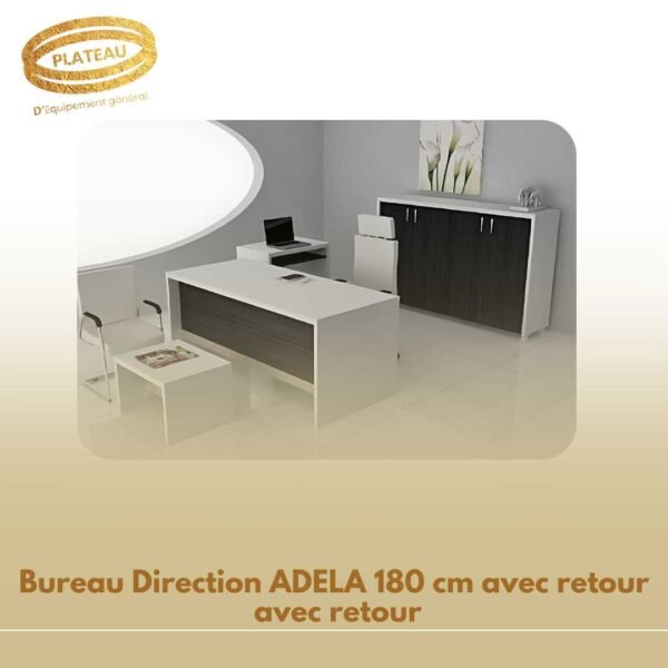 Bureau Direction ADELA 180 cm avec retour