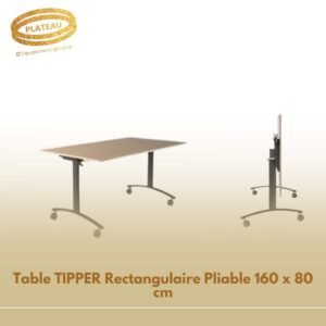 Table TIPPER Rectangulaire Pliable 160 x 80 cm