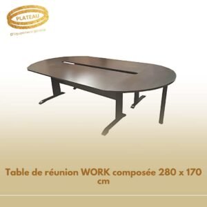 Table de réunion WORK composée 280 x 170 cm