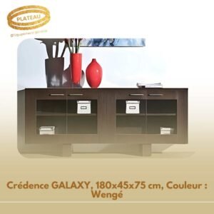Crédence GALAXY, 180x45x75 cm, Couleur : Wengé