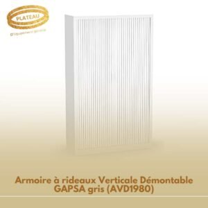 Armoire à rideaux Verticale Démontable GAPSA gris (AVD1980)