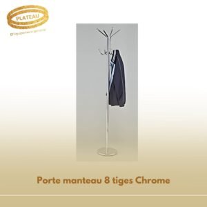 Porte manteau 8 tiges Chrome