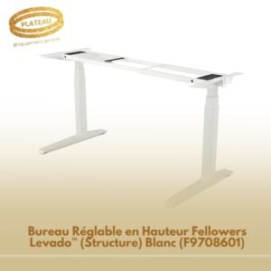 Bureau Réglable en Hauteur Fellowers Levado™ (Structure) Blanc (F9708601)