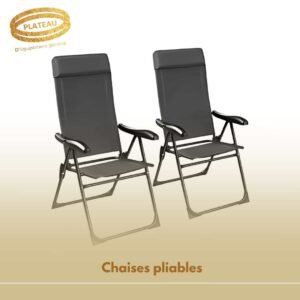 Chaises pliables