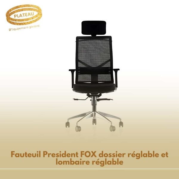 Fauteuil President FOX dossier réglable et lombaire réglable