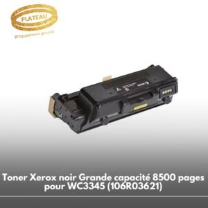 Toner Xerox noir Grande capacité 8500 pages pour WC3345 (106R03621)