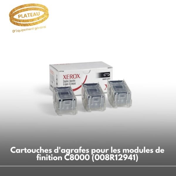 Cartouches d'agrafes pour les modules de finition XEROX C8000 (008R12941)