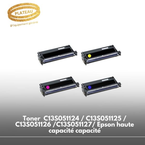 Toner  C13S051124 / C13S051125 / C13S051126 /C13S051127/ Epson haute capacité capacité