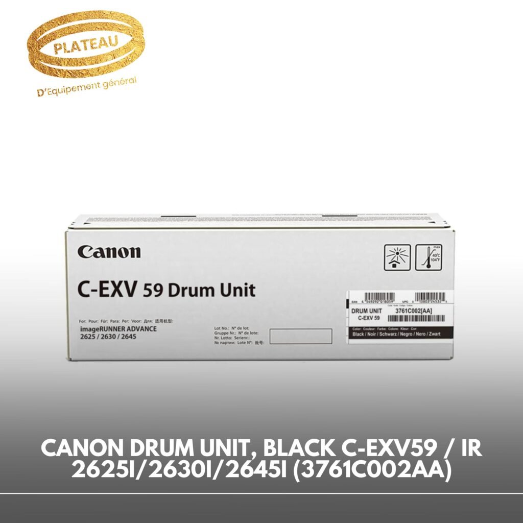 Exv59 CANON DRUM UNIT, BLACK C-EXV59 / IR 2625I/2630I/2645I (3761C002AA ...