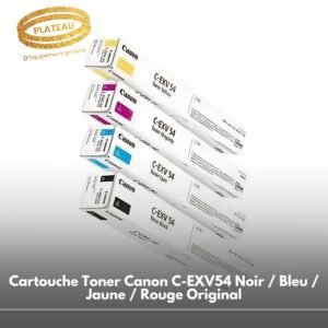 Cartouche Toner Canon C-EXV54 Noir / Bleu / Jaune / Rouge Original