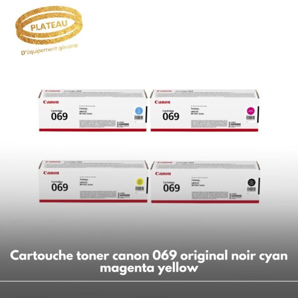 Cartouche toner canon 069 original noir cyan magenta yellow